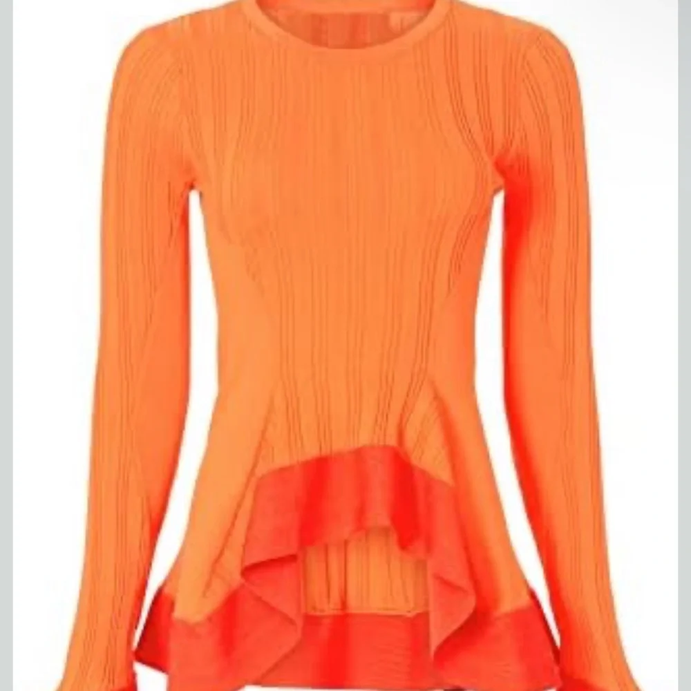 Vibrant Orange Women's Blouse - Picture 1 of 1